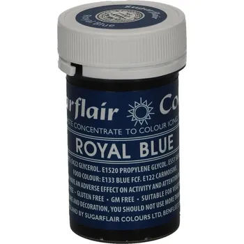 Potravinářské barvivo Gelová barva Sugarflair Royal Blue