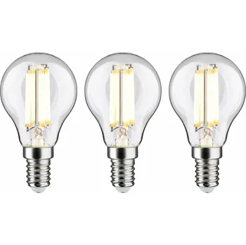 Žárovka PAULMANN Eco-Line Filament 230V LED kapka E14 3ks-sada 82mm 2,5W 3000K čirá