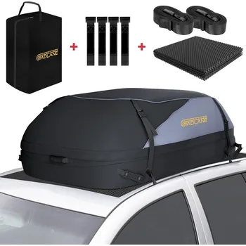 Střešní taška na auto GADLANE – 15 kubických stop (400 l) vodotěsné střešní boxy pro auta se střešním nosičem nebo bez něj
