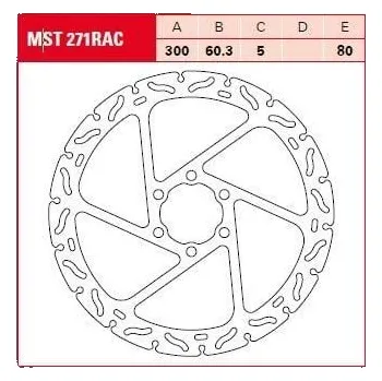 Brzdový kotouč BRZDOVÝ ROTOR FIX RAC L/R MST271RAC