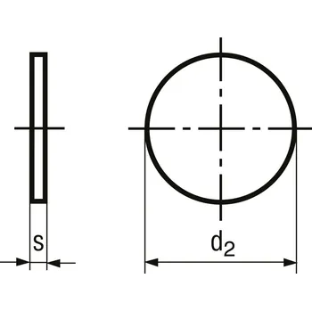Šroub podložka bez otvoru ocel ZB 30 mm