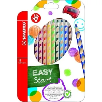 Pastelka Trojhranné pastelky STABILO EASYcolors - 12 barev / pro praváky