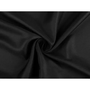 Ubrusovina v keprové vazbě METRÁŽ - 8 černá