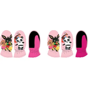 Rukavice Dívčí rukavice Bing Barva: Tmavě růžová, Velikost: 5-6 let