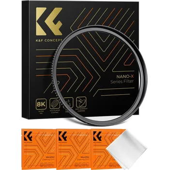 K&F 62-82mm Step Up Brass Filter Adapter Ring