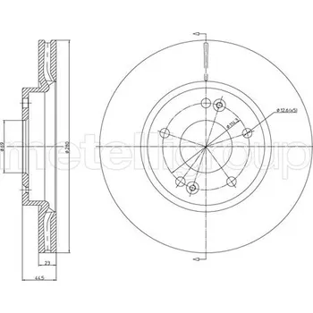 Brzdový kotouč Brzdový kotouč METELLI 23-1377C