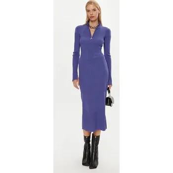 Dámské šaty Patrizia Pepe Úpletové šaty 2A2848/K214 -CA29 Modrá Regular Fit I