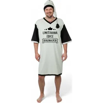 Pánská noční košile Noční košile - Limitovaná edice dokonalých - šedá - M