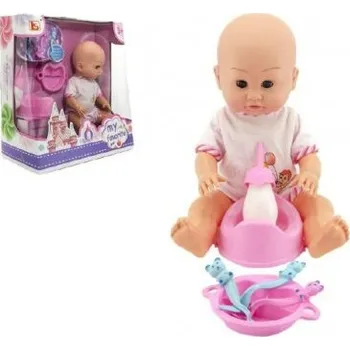 Panenka Miminko čůrající s doplňky plast 30cm v krabici 38x41x19cm