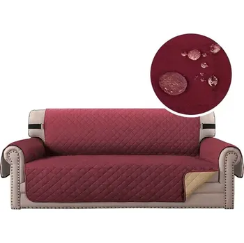 Univerzální čisticí prostředek Multifunkční voděodolný potah na pohovku - pro domácnost s dětmi i domácími mazlíčky Barva: S1-vínová, Velikost: 3 sedadla (167 cm)