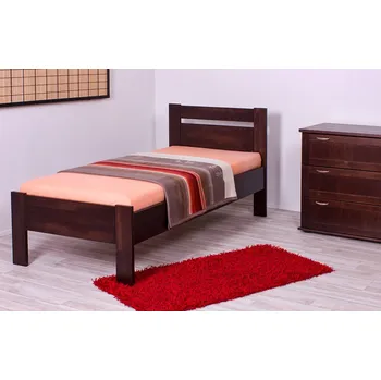 Postel Zvýšené jednolůžko Tina buk Rozměr: 90x200, Moření: Olše