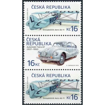 Poštovní známka Česká pošta (2016) č. 903 - 904 ** - Česká republika - Historické dopravní prostředky (5)