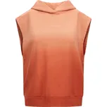 MIKINA WOOLRICH DIP DYE SLEEVELESS HOODIE CORAL SAND
