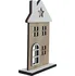 Vánoční dekorace Morex D6393/1 dekorace domeček 10,5 x 4 x 16,5 cm přírodní/bílý