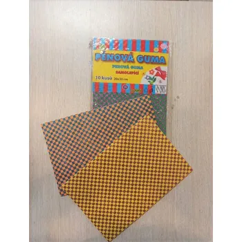 Pěnová guma 20x30cm glitr/samolepící