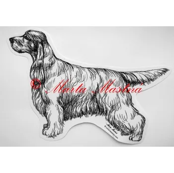 Samolepka kokršpaněl - archiv c167 - Malá - přibližně jako pohlednice