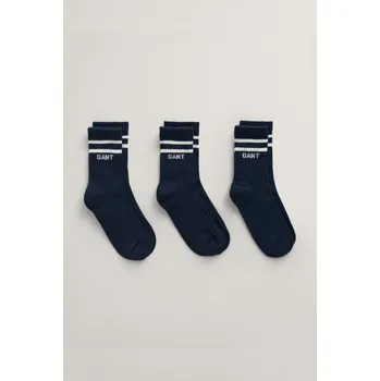 Dětská móda PONOŽKY GANT LOGO RIB SOCKS 3-PACK EVENING BLUE