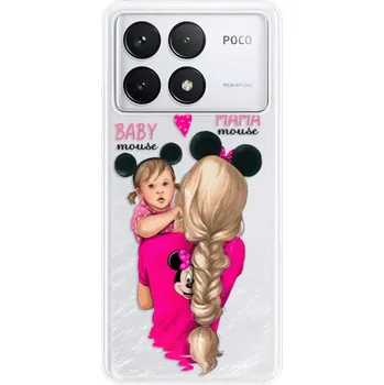 Pouzdro na mobilní telefon Odolné silikonové pouzdro iSaprio - Mama Mouse Blond and Girl - Poco F6 Pro