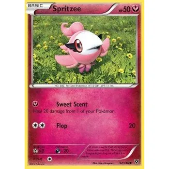 Sběratelská karetní hra Pokémon XY 092/146 Spritzee - XY Stav: Excellent, Verze: NORMAL
