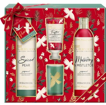 Dárkový potravinový koš Baylis&Harding Zimní království Sada péče o tělo se svíčkou, 4dílná FDWW24CANDSET