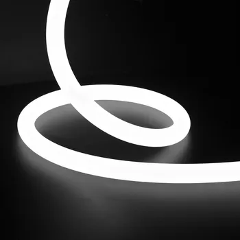 LED páska Ledshopik LED neon bílý - R25PRO | 10W | 24V | IP65 | s výztuhou | výroba na míru | - EXTRA TEPLÁ BÍLÁ - 2200K