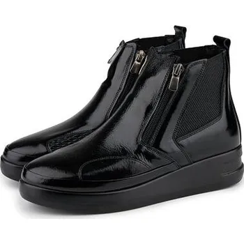 Dámská zimní obuv Vlnka Dámské kožené kotníkové boty na hallux se zipem Rebeka černá velikost obuv dospělí 37