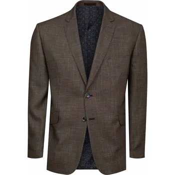 Pánský oblek FERATT Pánské oblekové sako ALESSIO hnědé Velikost: 176/52