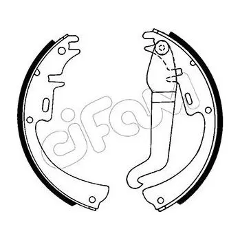 Brzdový systém Sada brzdových čelistí CIFAM 153-301