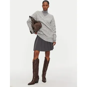 Dámské šaty Calvin Klein Jeans Úpletové šaty J20J224638 Šedá Loose Fit M