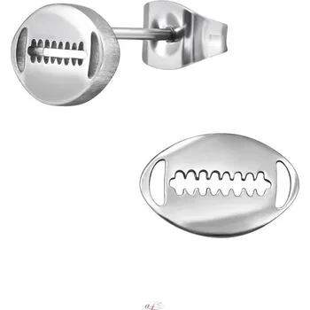 Náušnice Prosperk Náušnice ocelové Rugby míč