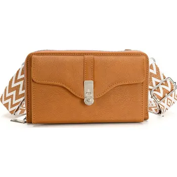 Kabelka Kabelka na mobil Urban Forte s popruhem hnědá