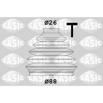 Manžeta ke kolu Sada měchů, hnací hřídel SASIC 1906119