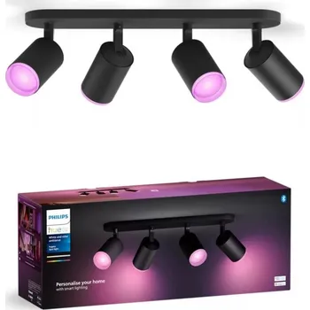 Bodové svítidlo Philips - LED RGBW Stmívatelné bodové svítidlo Hue FUGATO 4xGU10/4,2W/230V černá