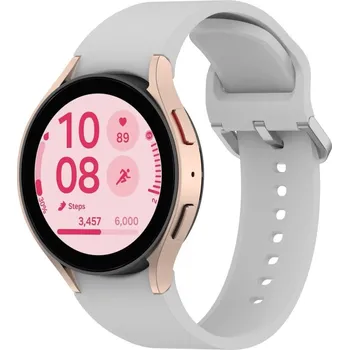 Ostatní příslušenství k chytrým hodinkám eses Silikonový řemínek pro Samsung Galaxy Watch 4, 5, 6, 7, FE - Světle šedý, OneClick