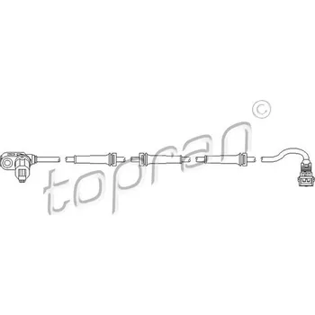 ABS Snímač, počet otáček kol TOPRAN 721 607