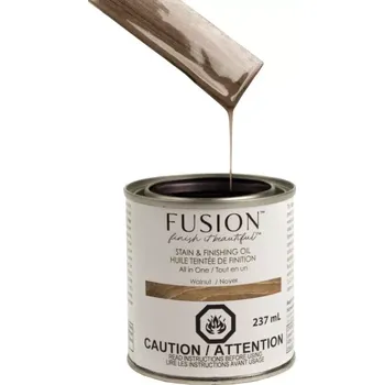Olej na dřevo Fusion - Stain and Finishing Oil - mořidlo a dokončovací olej v jednom - Ořech