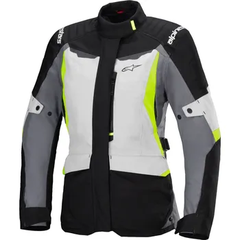 Moto bunda Bunda STELLA ST-1 WATERPROOF, ALPINESTARS (světle šedá/černá/žlutá fluo) 2026 (Velikost: S)