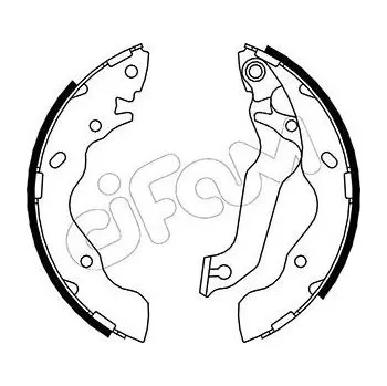 Auto-moto Sada brzdových čelistí CIFAM 153-171
