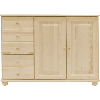 Komoda Komoda 69 - masiv borovice Odstín: Borovice přírodní