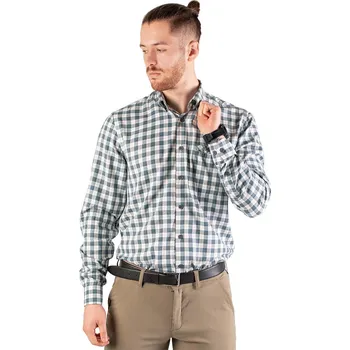 TAGART Pánská lovecká košile Tagart Malmo je vzdušná a prodyšná 4XL MODRÁ