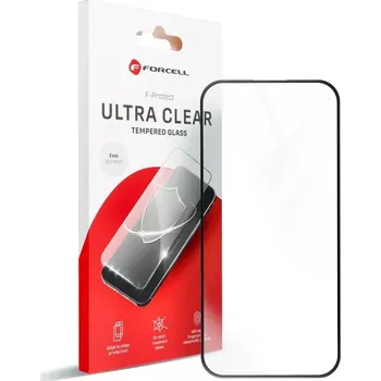 Forcell Ultra Clear ochranné sklo pro Apple iPhone 16 Plus (5903396316807) (Forcell Ultra Clear Antifingerprint sklo s černými okraji pro Apple iPhone 16 Plus)