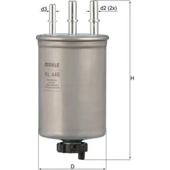 Palivový filtr Palivový filtr KNECHT KL 446