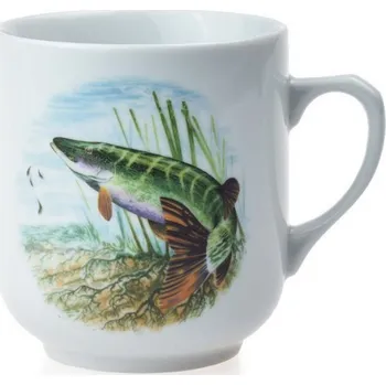 Český porcelán, Dubí Porcelánový hrnek pro rybáře dekor č. 1 - 300 ml