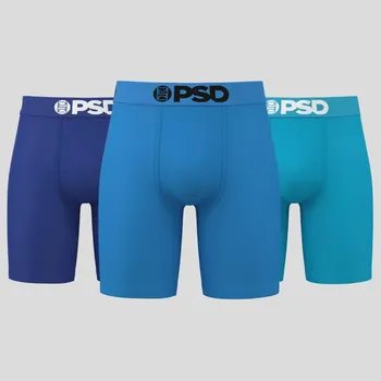 Boxerky PSD Cotton Solids The Blues 3 Pack Men Underwear Velikost: XL