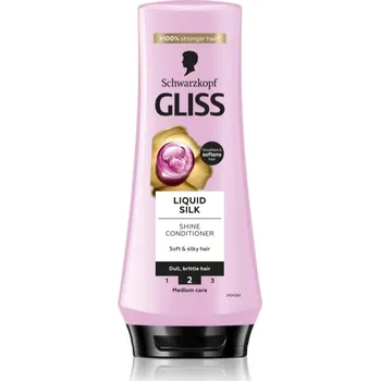 Schwarzkopf Gliss Liquid Silk regenerační balzám pro posílení a lesk vlasů 200 ml