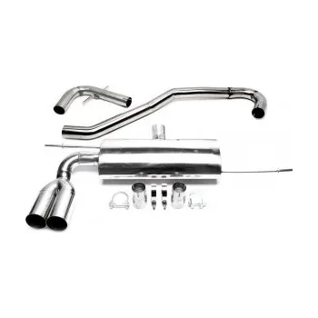 Tuning Nerezový výfuk 2x76mm VW Golf 5 (1K) - 1,6 / 2,0 / 1,9 TDI / 2,0 TDI