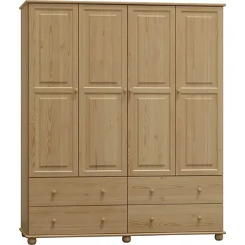 Šatní skříň Slevadoma Šatní skříň 79 Klasik Barva: Surové dřevo, Šířka: 160 cm