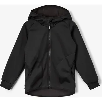 Dětská móda Dětská softshellová bunda s fleecem pružná Basic, Černá Velikost: 128/134