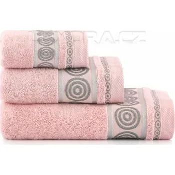 Úložný box Ručníky a osušky TERANO2 růžové - 30 x 50 cm