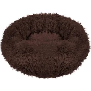 Pelíšek pro psa Springos Royal 80 cm tmavě hnědý